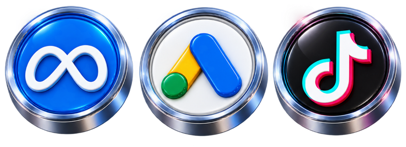 Meta, Google Ads and TikTok
